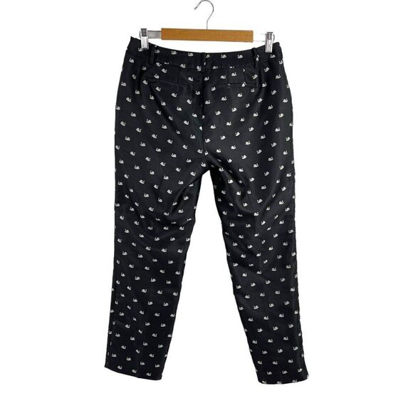 RSVP By Talbots Dress Ankle Hampshire Pants Black Swans High Waisted Size 4P - Picture 11 of 16